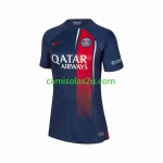 Camisolas de futebol Paris Saint-Germain Mulher Equipamento Principal 2023/24 Manga Curta